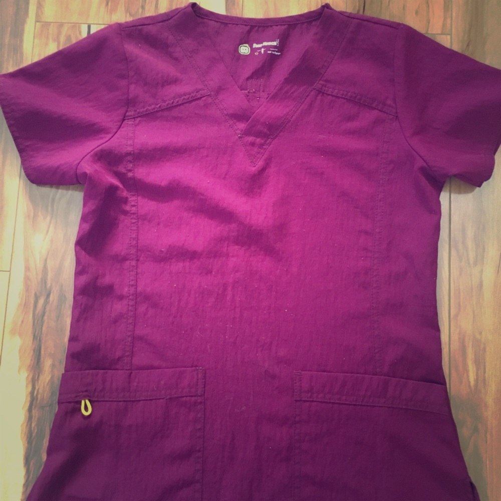 Wine Wonder Wink Scrub Top
